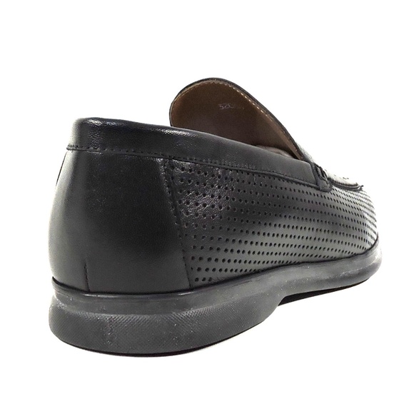 CASADEI ?? MEN\'S BLACK SOFT LEATHER COMFORT SUMMER LOAFERS